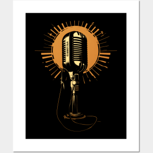 Microphone Retro Mic Posters and Art